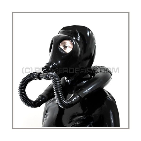 Deluxe M85 gasmask-zipperhood-system SMELLBAG-I with neckrespirator-rubbersmell-bag-set